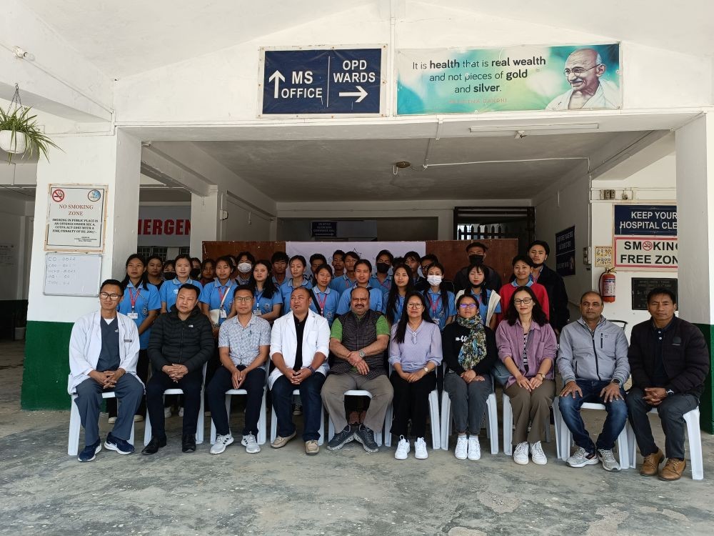 Sao Chang College, in collaboration with the District Hospital Tuensang, observed World Health Day at district hospital, Tuensang on April 7.